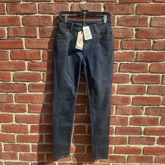 prAna Soma Jean Mid-Rise Stretch Tinted Black Women's 10/30 NEW - Picture 4 of 8
